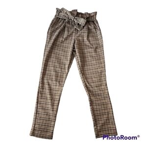 Wearever brown and black pattern dress pants sz 28